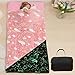 Pink Kids Sleeping Bags for Girls Glow in The Dark Unicorn Rainbow Stars Slumber Bag Super Soft Nap Mat for Daycare Sleepovers | with Zipper Pillow Pocket and Carrying Bag