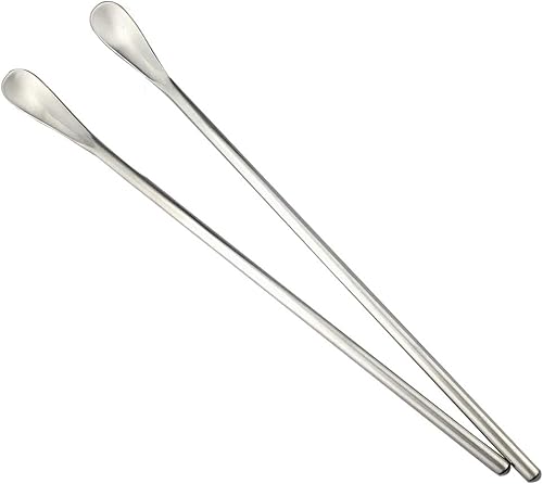 Miniatura 3 de JASHII Cuchara plateada mate de mango largo para mezclar cócteles, cucharas de café para té helado, cucharas de café con mango largo de 8.6