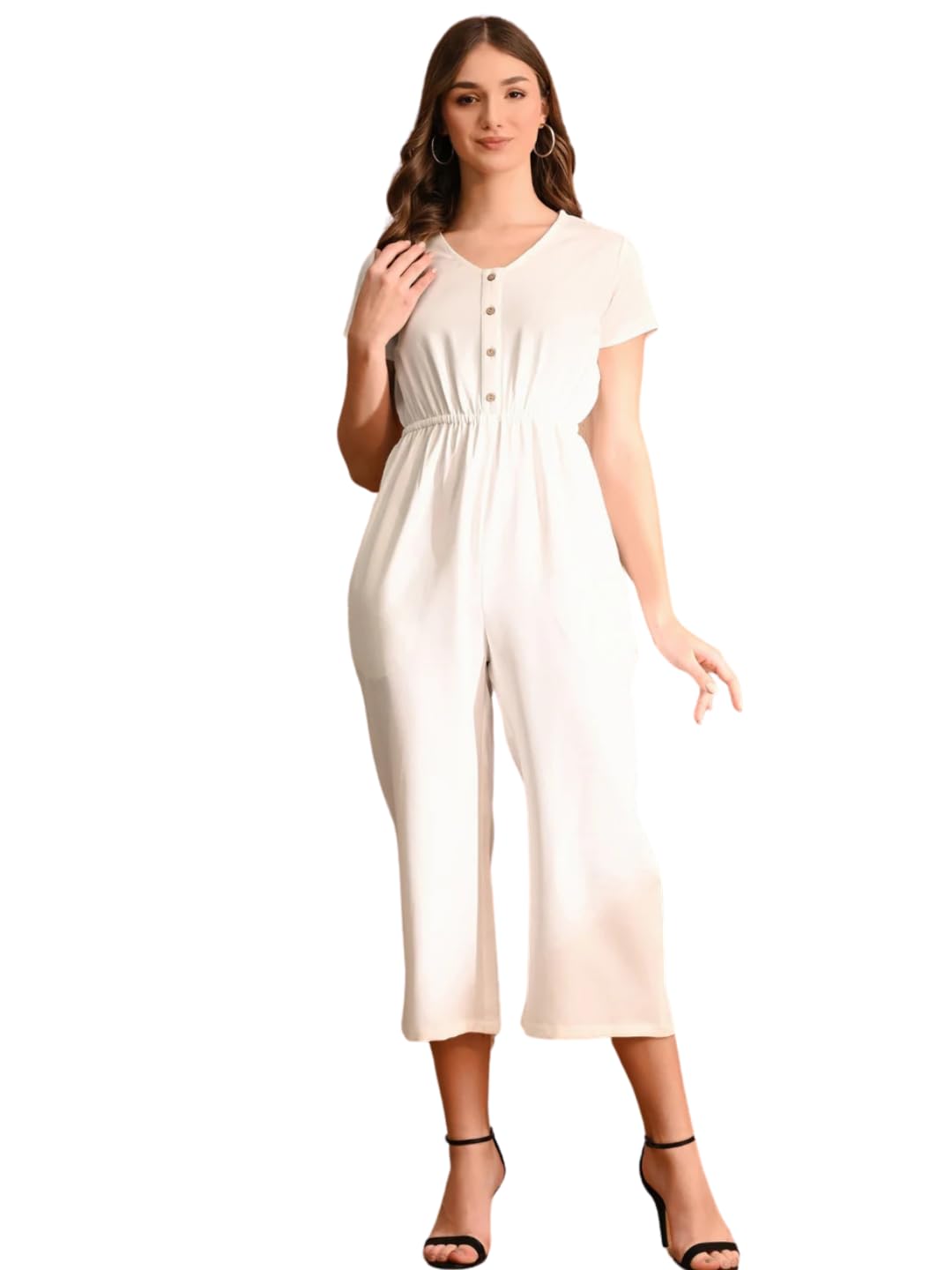 unifringe Jumpsuit for women | Halfsleeve V-Neck | One peice dress V-neck-picture-4