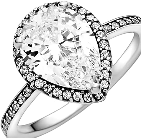Pandora Jewelry Sparkling Teardrop Halo 