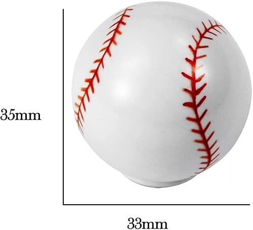 Miniatura 10 de Silverline - Tiradores deportivos de baloncesto para armario de cocina, hogar, cajón, armario, puerta, tiradores de muebles, paquete de 10
