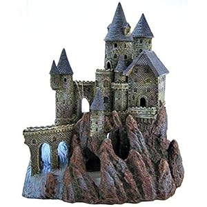 Penn-Plax Age-of-Magic Wizard’s Castle Aquarium Decoration – Safe for Freshwater and Saltwater Fish Tanks – Extra Large – Part B