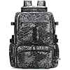 Rabjen Fishing Tackle Backpack, 45L Storage Waterproof Travel Bag Store Fishing Gear with Insulated Top Pocket
