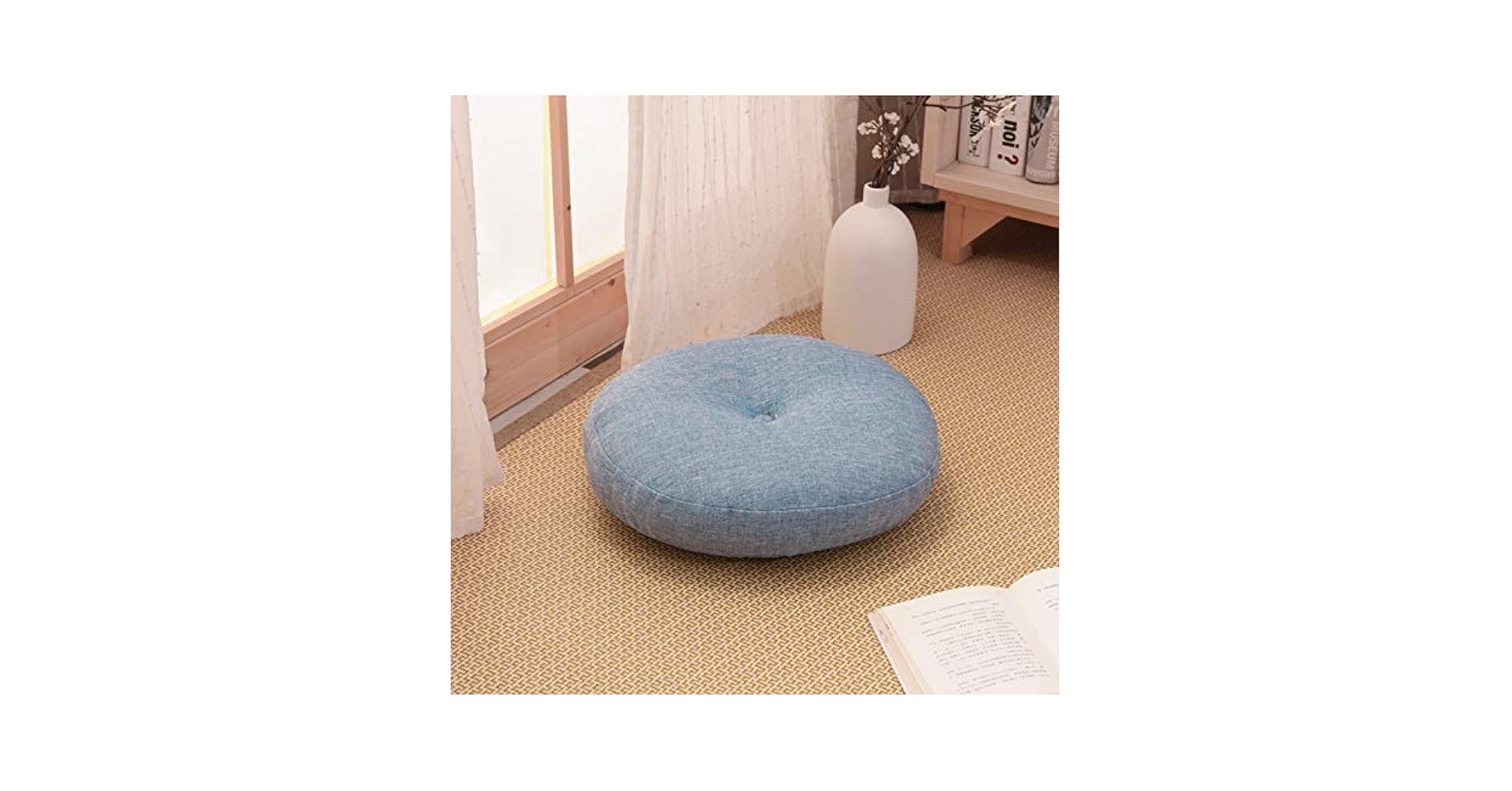 ジュート 大型 フロアクッション 丸型 円形 Φ70cm 座布団 フロア