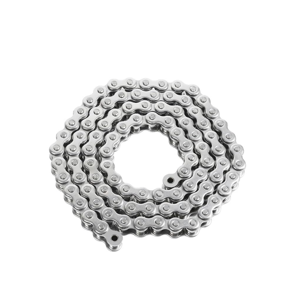 Cadena de Rodillos de Paso Corto de Acero Inoxidable 304, 1/1, 524 Metros, Cadena de transmisión Industrial 04C 05B 06B 06C 08B 08A 10A 10B 12A(Length 1 Meter,08A)