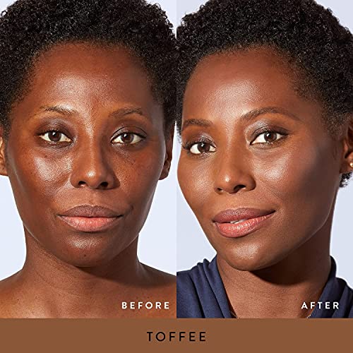 Laura Geller New York Award-Winning Baked Balance-N-Brighten Color Correcting Powder Foundation - Toffee - Buildable Light To Medium Coverage - Demi-Matte Natural Finish #TOP1