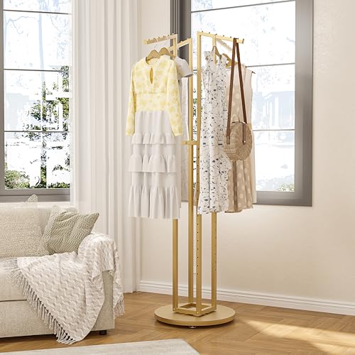 HKaikzo 360° Rotating Coat Rack