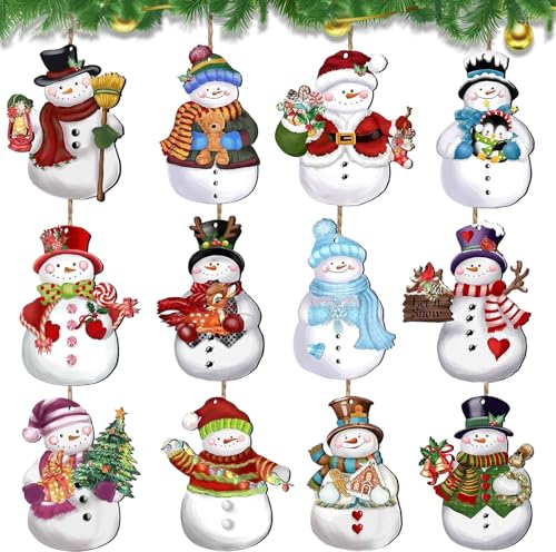 24 Stück Weihnachtsbaumschmuck Holz, Christbaumschmuck, Vintage...