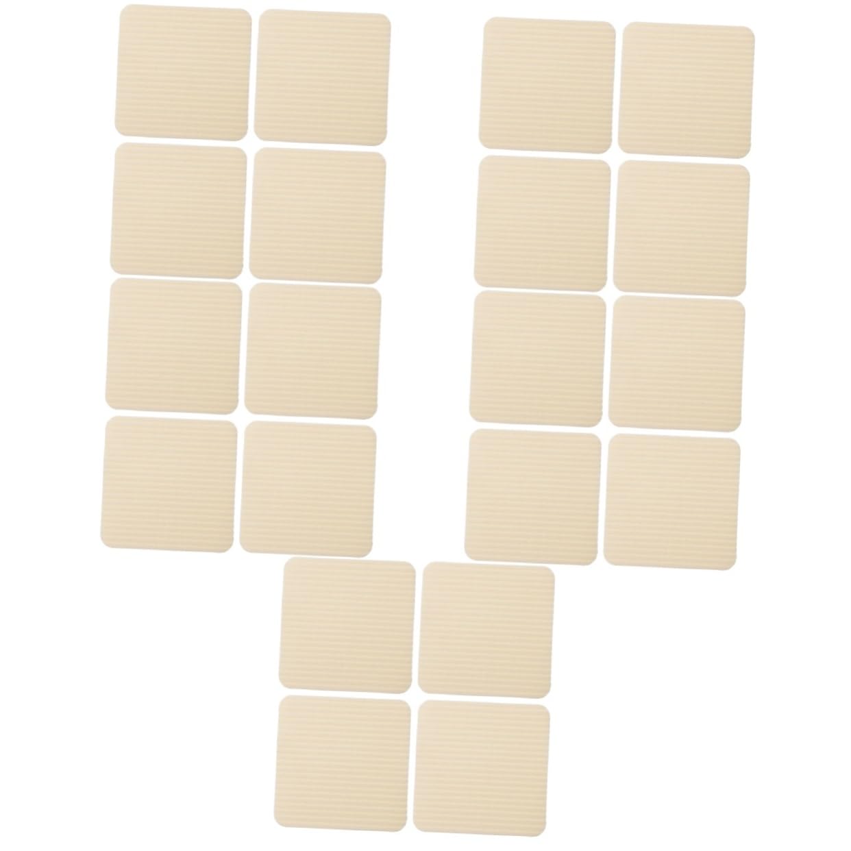 PRETYZOOM 20pièces Autocollants Antidérapants pour Tapis Grip Pads Auto-adhésifs pour Empêcher Glissement Tapis De Vie Cuisine
