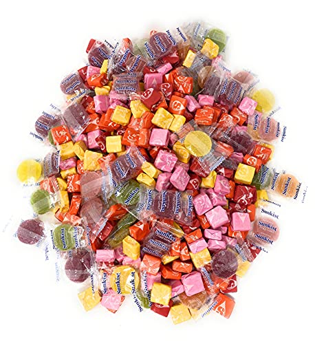 All American Chewy & Jelly Bulk 5.5Lb Assorted Soft Fruity Candy Mix Starburst Original And Sunkist Jelly Belly Orange Strawberry Cherry Lemon Grapefruit Lime Raspberry 400+ Pcs (88 Oz) #TOP1