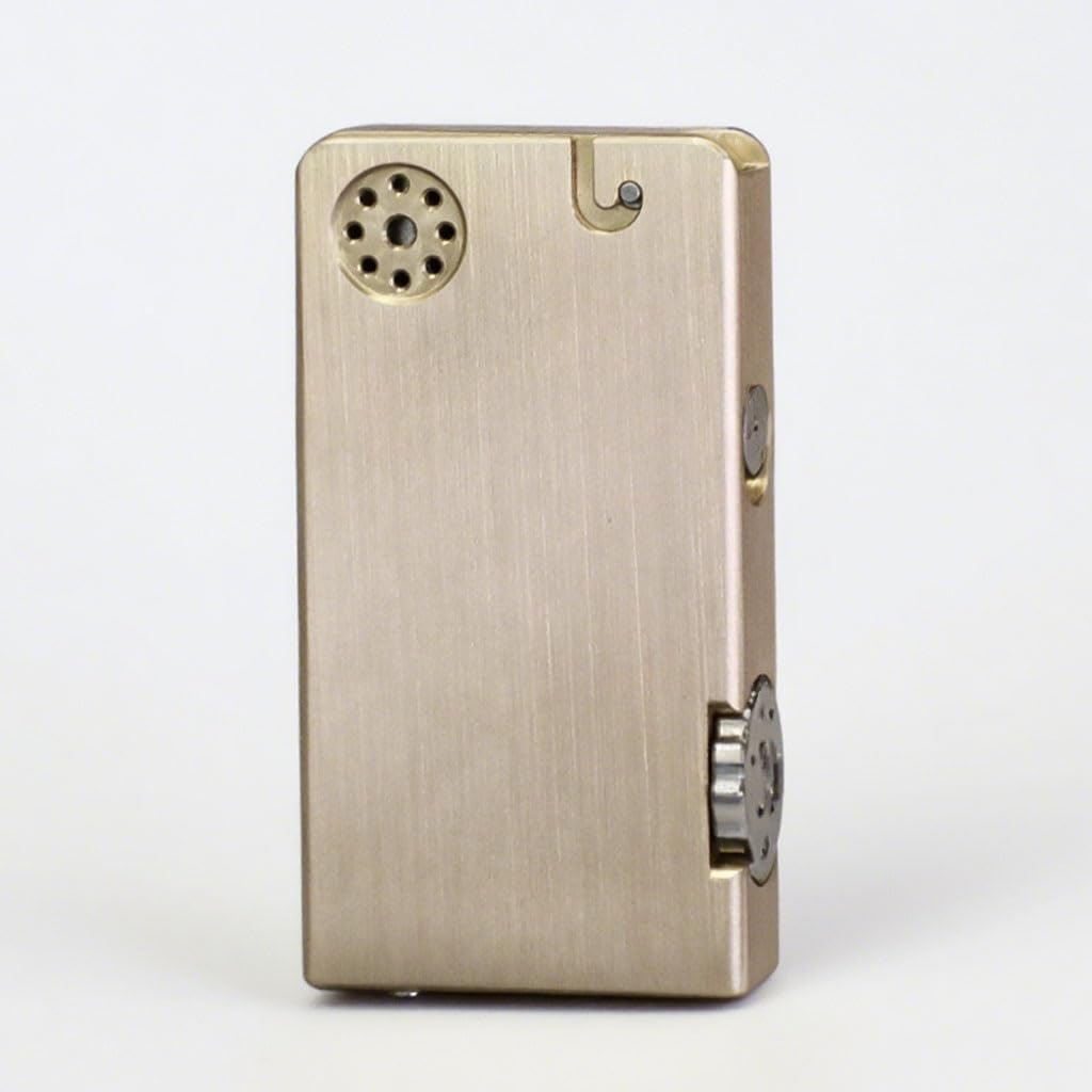 2 in 1 Match Kerosene Lighter, Brass Trench Lighter, Liquid Refillable, Good for Office Decorations Men Gift