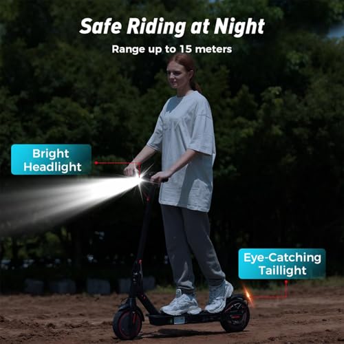 iScooter i8/i9/i9Max Electric Scooter, 8.5-10" Tires Fast Electric Scooters for Adult, Max 40km Range, 3 Speed Mode, Foldable E Scooters,Cruise Control, Double Braking System for Adults and Teens - Image 5