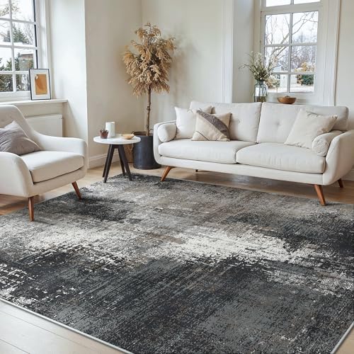 BEIMO Carpet 200x290cm, Large Rug for Living Room Washable Carbon Taupe
