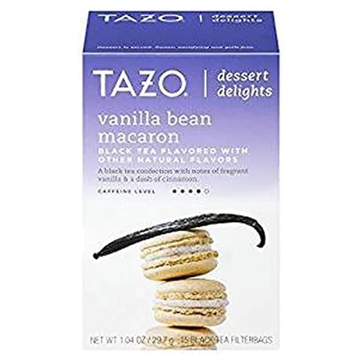 Tazo Dessert Delights Vanilla Bean Macaron Black Tea Flavored 2 Boxes