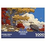 1000 Stück Knochengerüst und Adler Puzzle Perfekt Für Spieleabende Wunderschönes Dekoration Anspruchsvolles Gothic Style Puzzle Für Erwachsene Und Kinder 38x26cm/1000pcs
