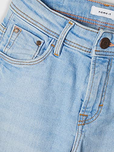 NAME IT Mädchen Klassische Jeans aus Bio-Baumwolle Light Blue Denim 128 – Ansicht 5