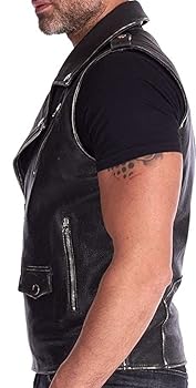 ジャケット・アウター RIDERS SYNTHETIC LEATHER VEST JACKET 51fX9w+vK+L._SY350_QL65_.jpg