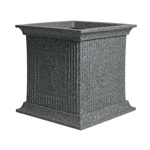 Image of Harshdeep Tulasi Pots for Home - Indoor Outdoor Balcony Garden Decorative Roto Molded UV Resistant Light Weight Unbreakable Flower Pot (Gray Stone)