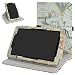 Sprint Slate 8" Tablet Rotating Case,Mama Mouth 360 Degree Rotary Stand With Cute Lovely Pattern Cover For 8" Sprint Slate 8 (AQT80) Android Tablet,Map White