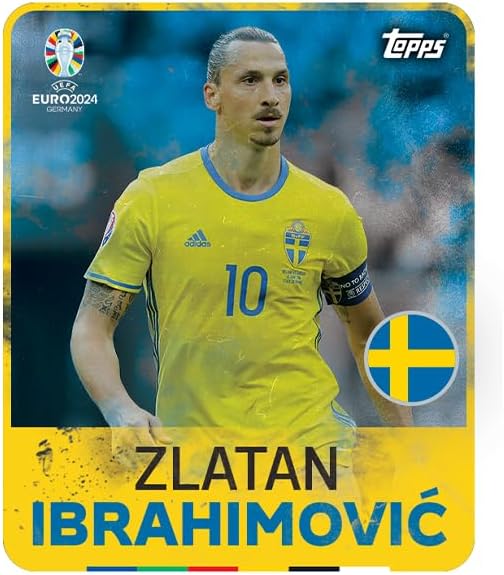 Topps Official Euro 2024 Sticker Collection - Starter Bundle - contains a Starter Pack plus 10 packets. Starter Pack contains an 88 page album plus 24 stickers.