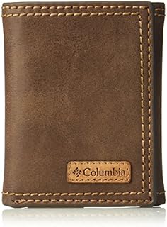 Columbia Men's RFID Leather Wallet - Big Skinny Trifold Vertical Security Protection Credit