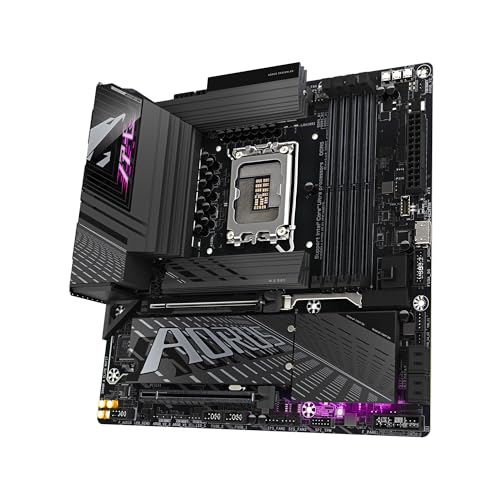 Image of GIGABYTE Z890M AORUS Elite WIFI7 Intel Core Ultra (Series 2) LGA 1851 Motherboard, M-ATX, DDR5, 3X M.2, PCIe 5.0, USB4 Type-C, WIFI7, 2.5GbE LAN, WiFi EZ-Plug, EZ-Latch Plus