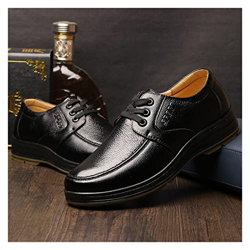 LAZIRO Men's Shoes Big Toe Casual Shoes Men's Leather Shoes Men's Low Top Shoes Work Shoes Men's3