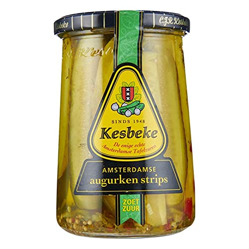 Kesbeke Augurken Tiras Gherkin Pickles 580G