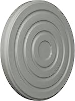 Vista 2 de Ekena Millwork ROS05X00LI Lisboa Roseta Redonda, 5"OD x 3/8"P, Imprimado