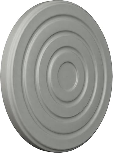 Miniatura 2 de Ekena Millwork ROS05X00LI Lisboa Roseta Redonda, 5"OD x 38"P, Imprimado