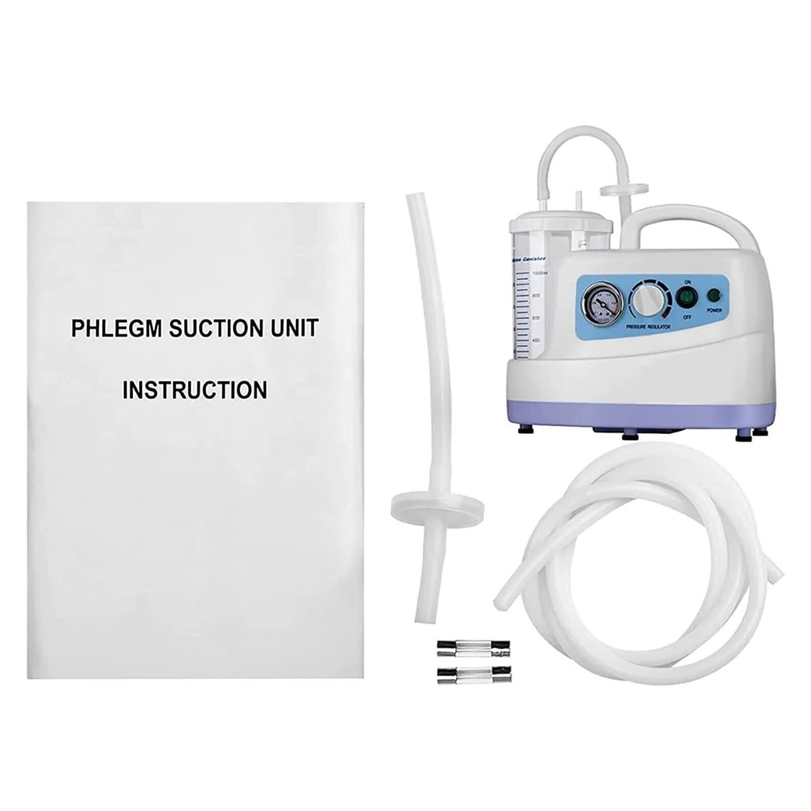 Aspiratore Secrezioni Elettrico Portatile - Aspiratore Nasale Silenzioso per Adulti e Bambini, Ideale per Catarro/Tosse/Asma, Tecnologia ABS, 1000ml Serbatoio