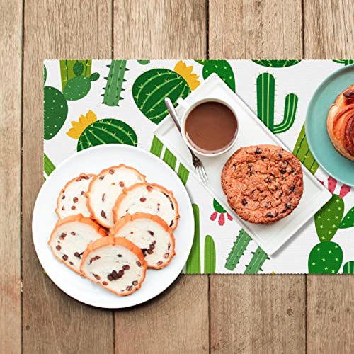 Sets de table cactus vert pour repas en terrasse et décoration de table - 7
