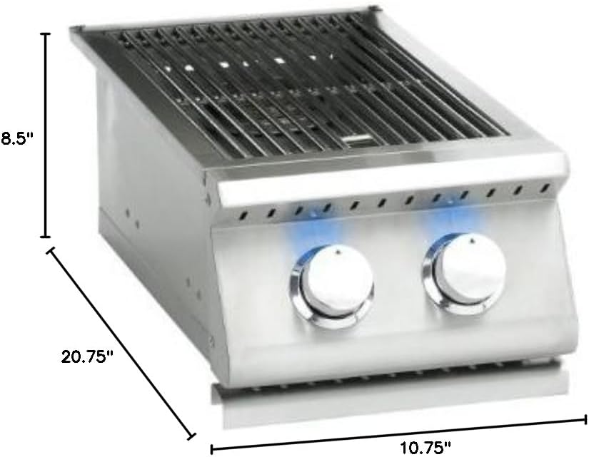 Summerset Grills SIZPRO-SB2 SIZ PRO Double Side Burner - NG