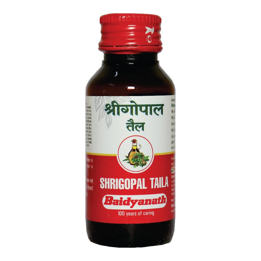 Baidyanath Asli Ayurved SHRIGOPAL Tail -50 ML | Ayurvedic Oil with 70+ Herbs | Enriched with Awala & Shatavari