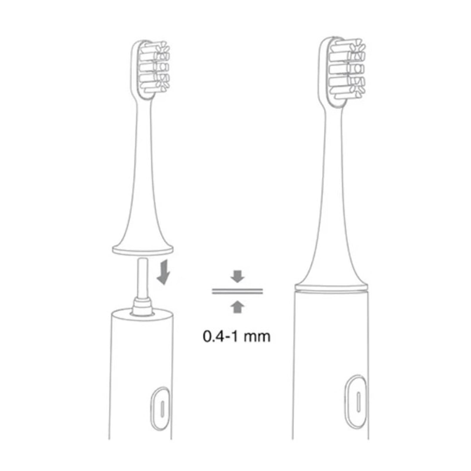 Compatibile con la testina dello spazzolino elettrico acustico T300/T500 3 set di ricambio universale