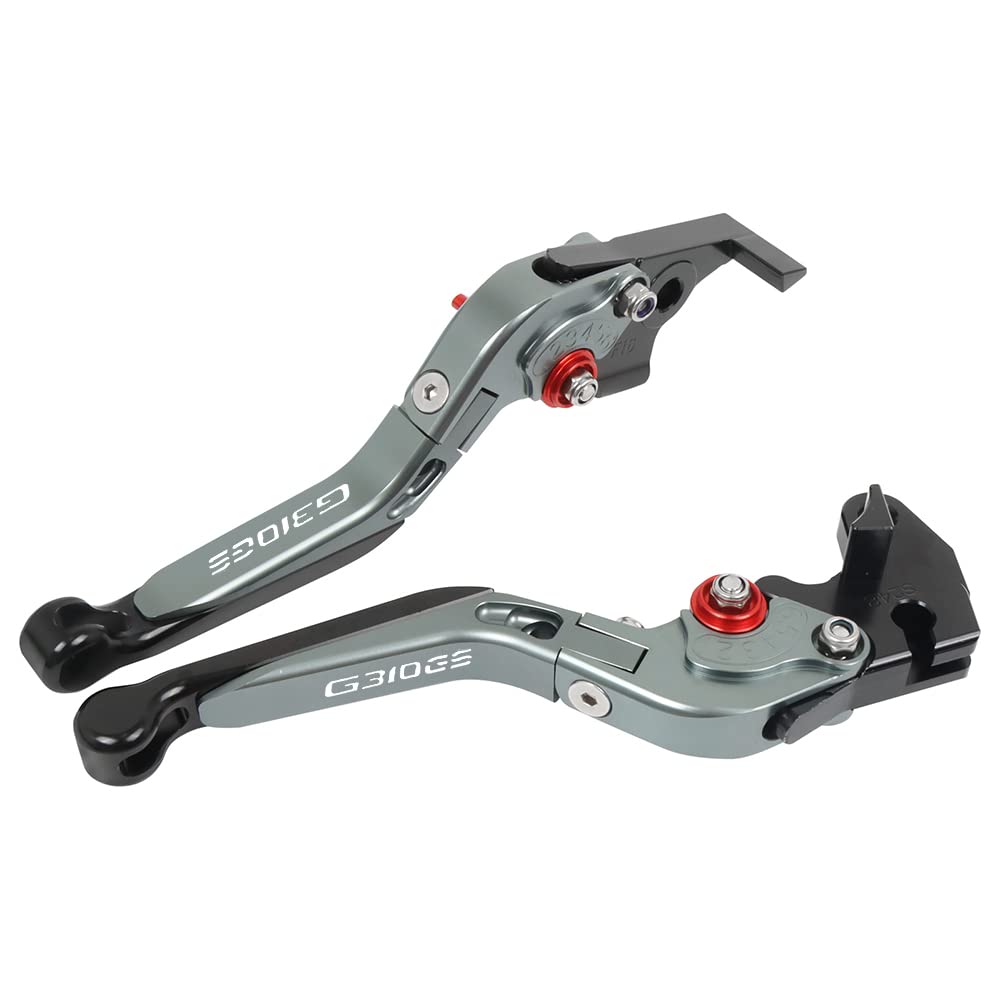 BEQLXTA Brake Clutch Adjustable Lever​ for G310GS G 310GS G310 GS 310 2021-2023 Motorcycle Adjustable CNC Brake Clutch Levers Folding Extendable Handles Lever(Grey-1)