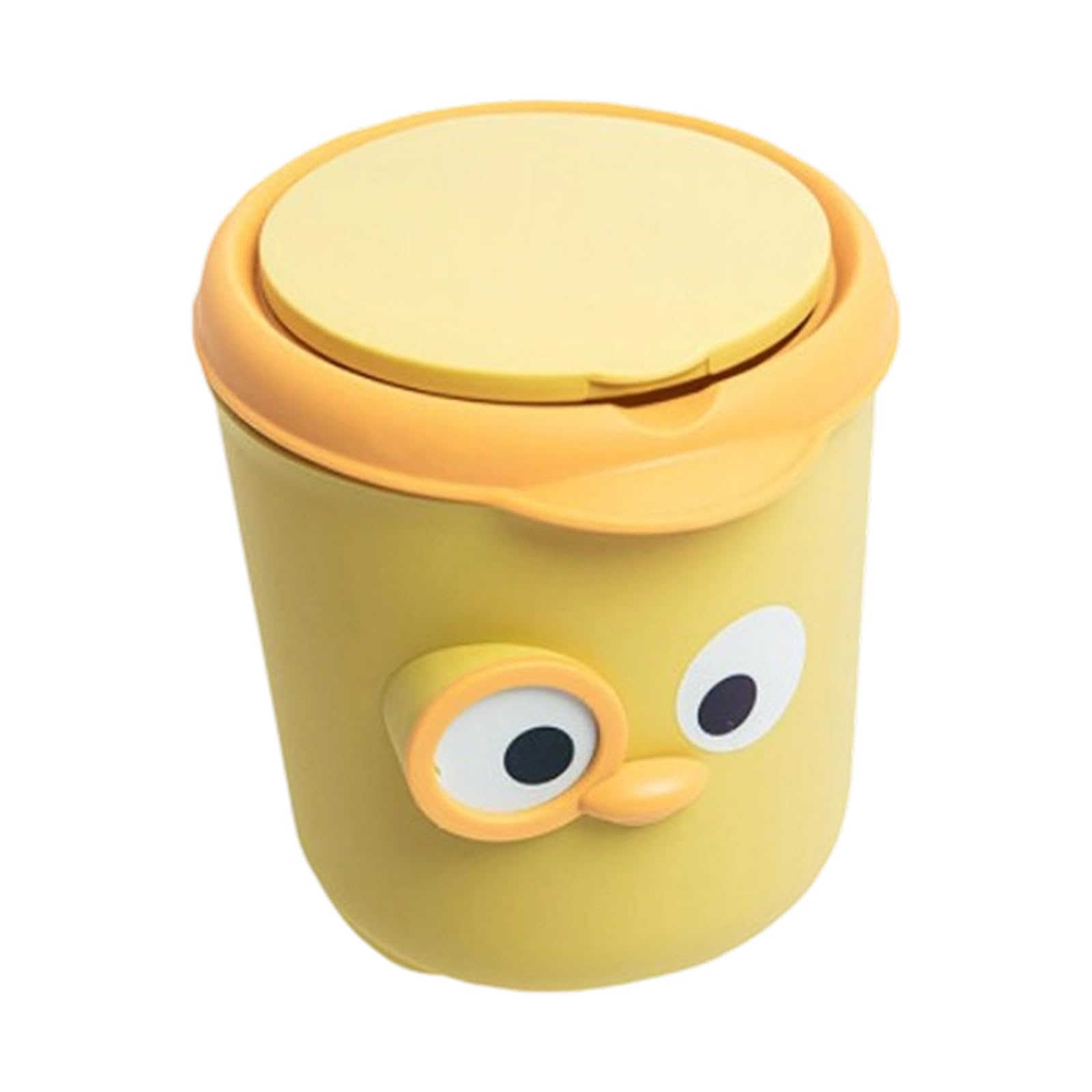 Tsophreniq Waste Bin Cartoon Theme Trash Can with Sealed Cover for Desktop Use Small Size Garbage for Tabletop MultiPurpose Storage Bin Small Trash Cartoon