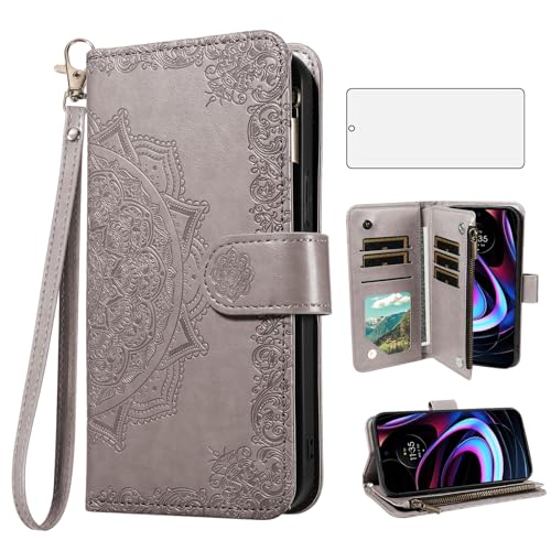 Étui Moto G Power 2022 Asuwish gris housse de protection antichoc