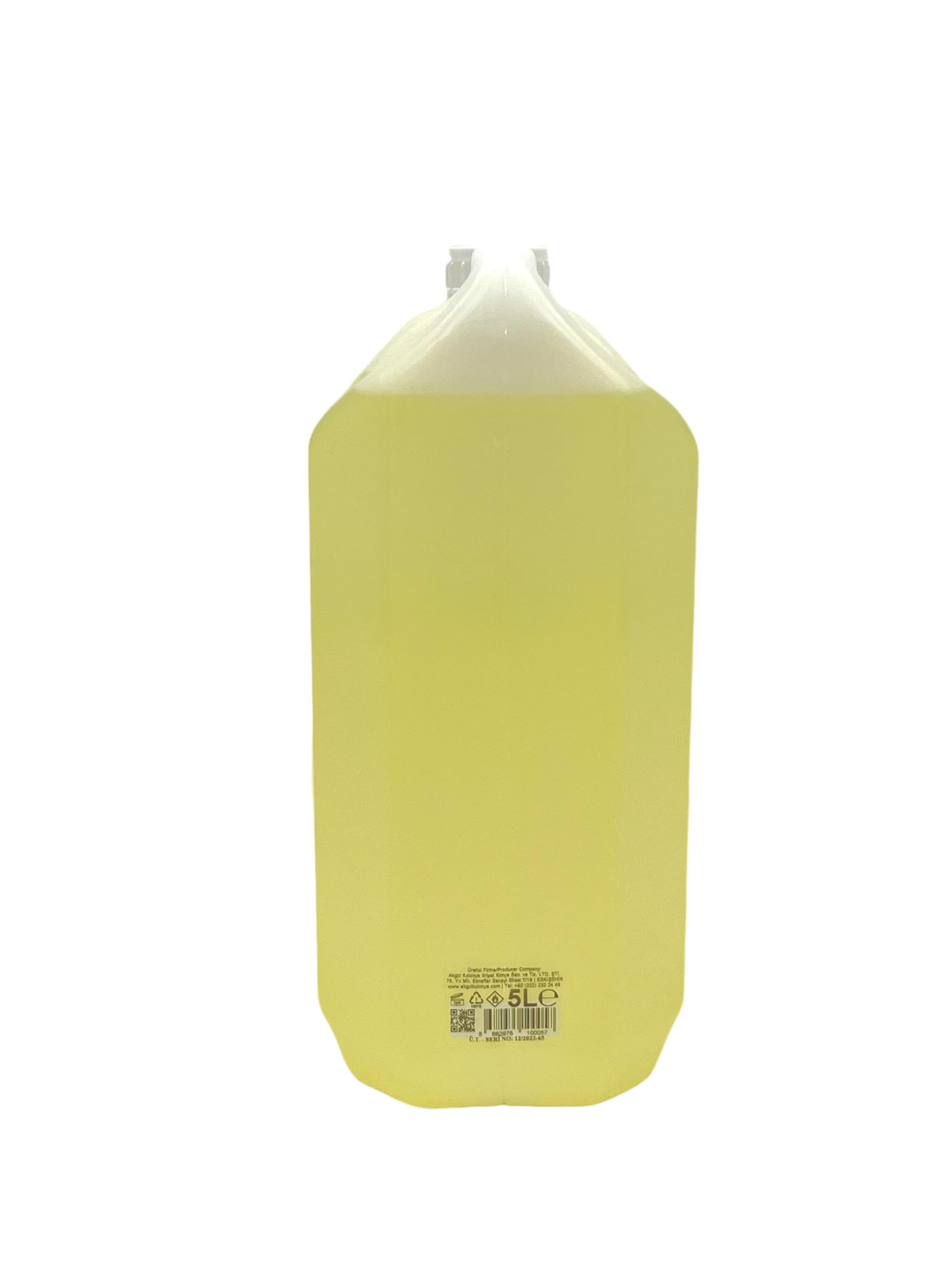 UZMAN Cologne préférée 80° Citron Cologne à partir de 1954, 5L Eau de citron Eau de Cologne Unisexe Parfum Citron Cologne Après Rasage