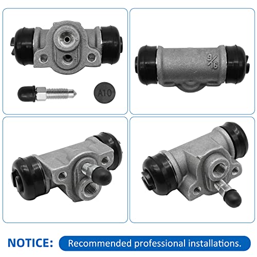 Rear Left & Right Brake Wheel Cylinders Shoes Fit For Kawasaki Kaf300 Mule 500 520 550 1991-2004 #TOP4