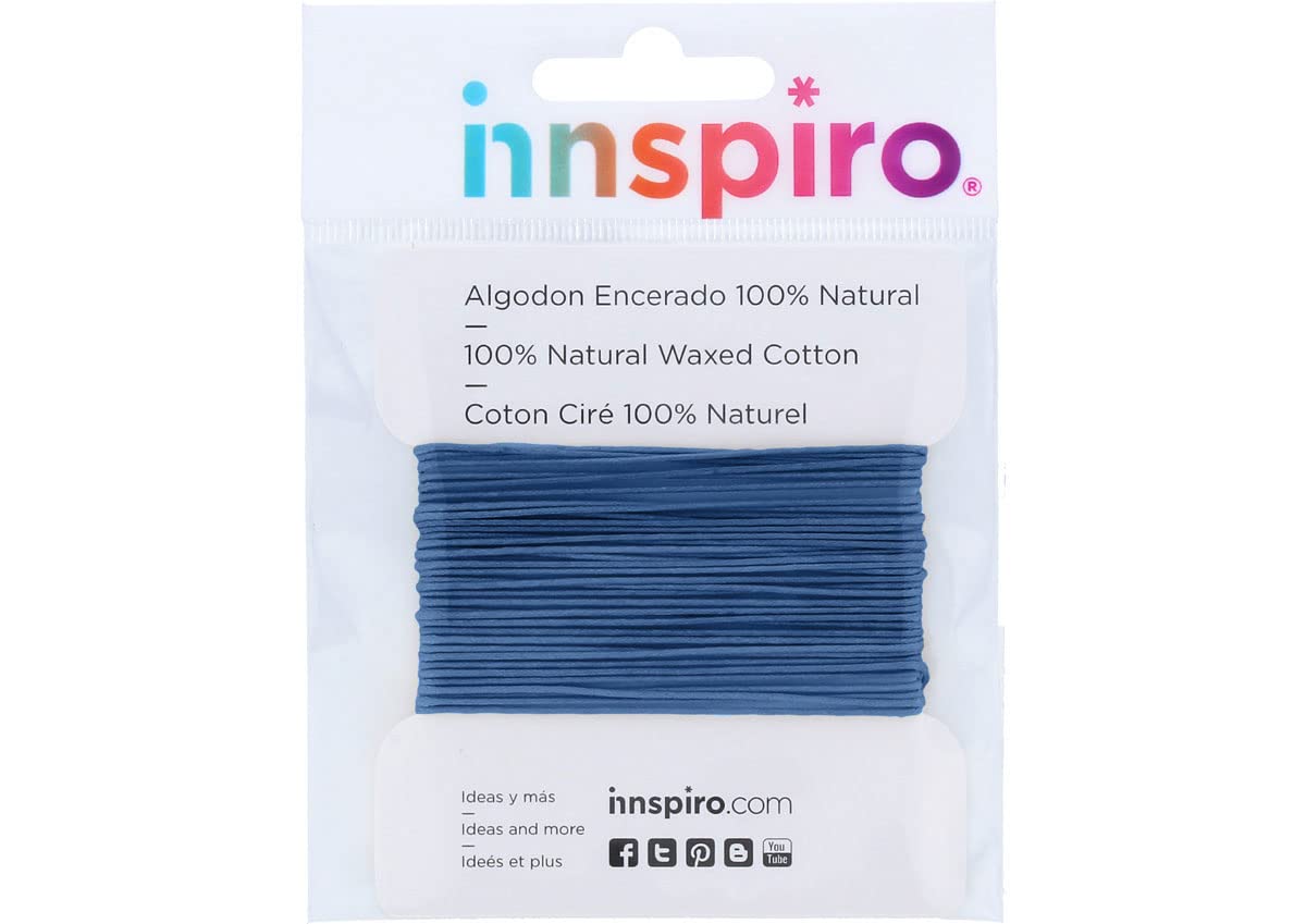 Cotton cord Waxed Fine Royal Blue 1.5 mm. 5 m.