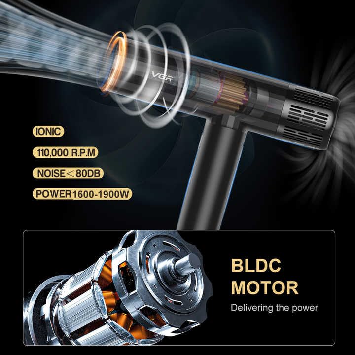 VGR V-427 Professional Hair Dryer with power cord