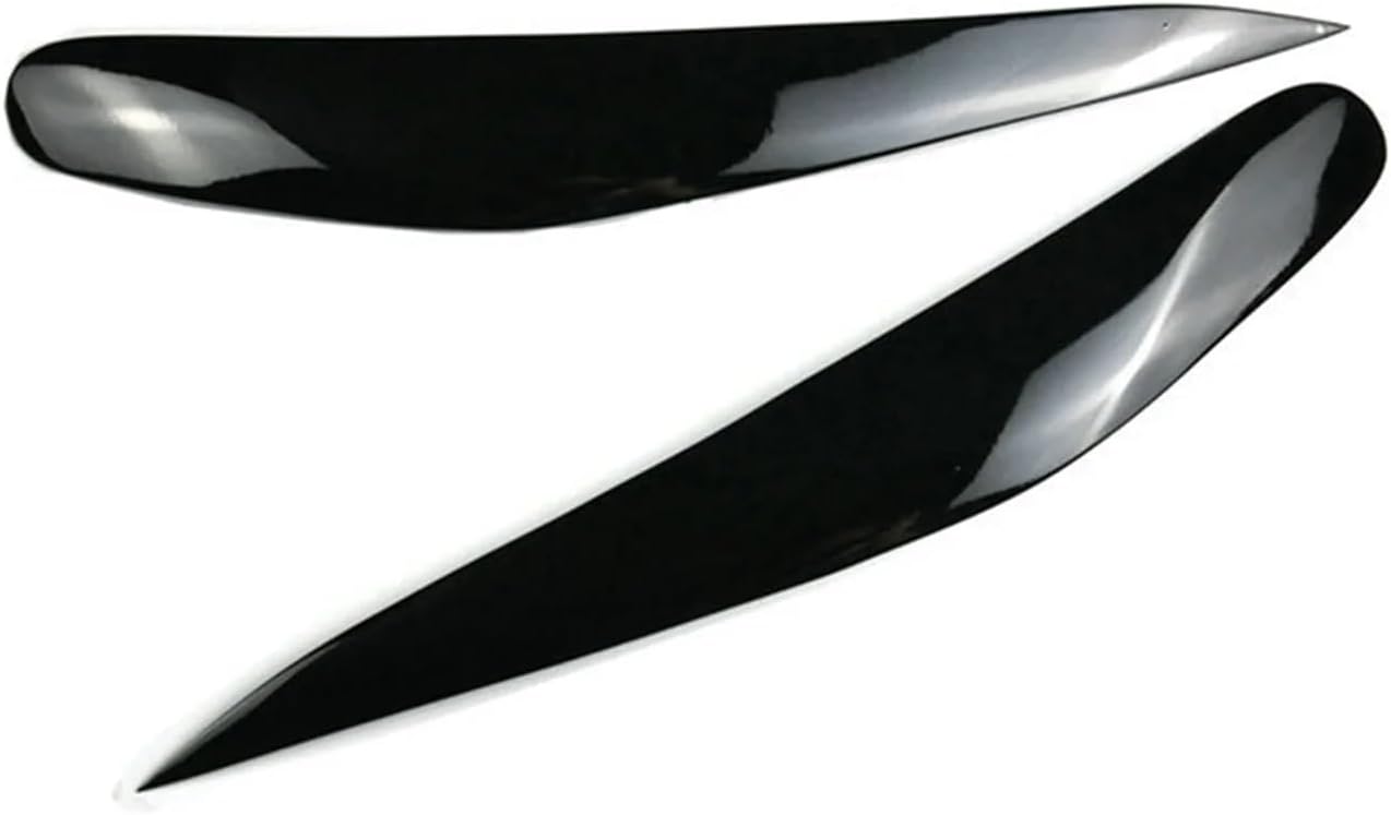 N30R_Car Headlight Eyebrows Trim Cover Compatible with BMW 7 Series F01 F02 2009-2014