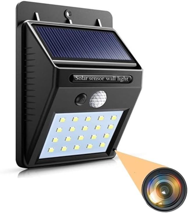 FREDI HD PLUS WiFi Solar Light Camera | 1080p Full Hd Clarity | Watch Live View Recording Hidden Camera | Supported 32GB Sd Card | Secret Nanny Cam | Outdoor Security Camera (iWFCam APP)