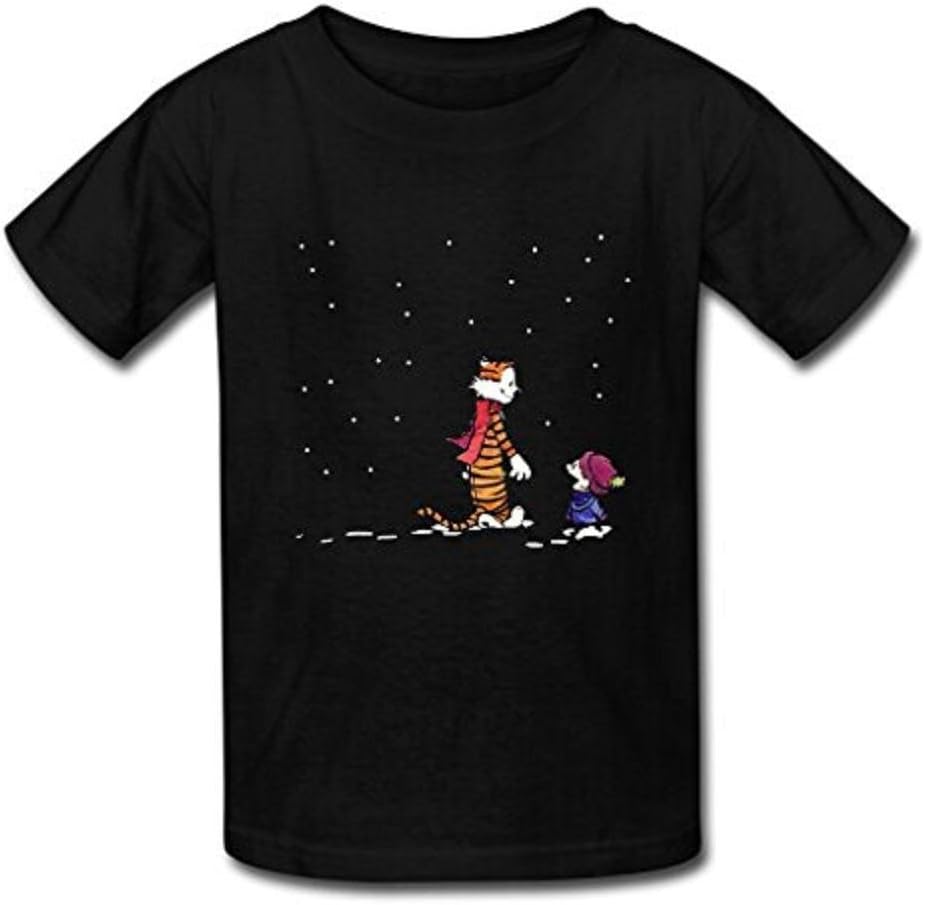 Short Sleeves Custom Calvin and Hobbes Men's Tee Shirt Cotton Tee