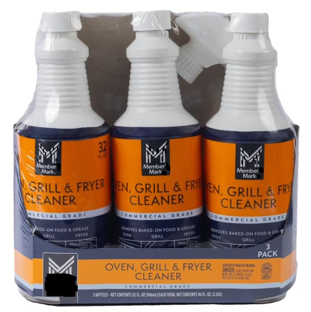 Member Marks Commercial Oven, Grill and Fryer Cleaner, 32 oz., 3 pk.