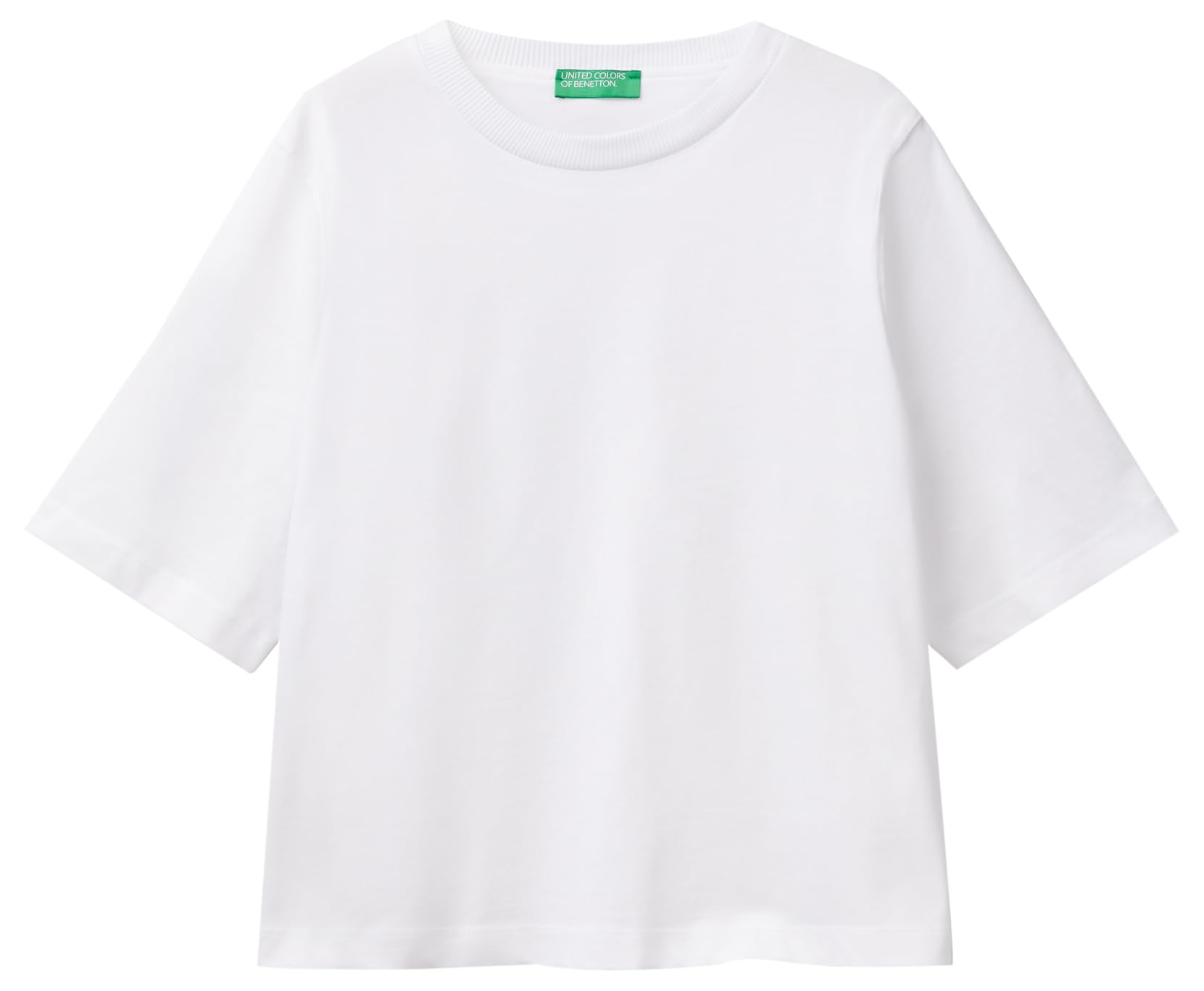 United Colors of Benetton Women's T-Shirt, Optical White 101, XXS
