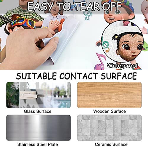 Cartoon Wall Decals Waterproof Peel And Stick Wall Decoration Stickers For Boys Girls Bedroom Bathroom Living Room Kitchen Nursery Playroom Decor #TOP2