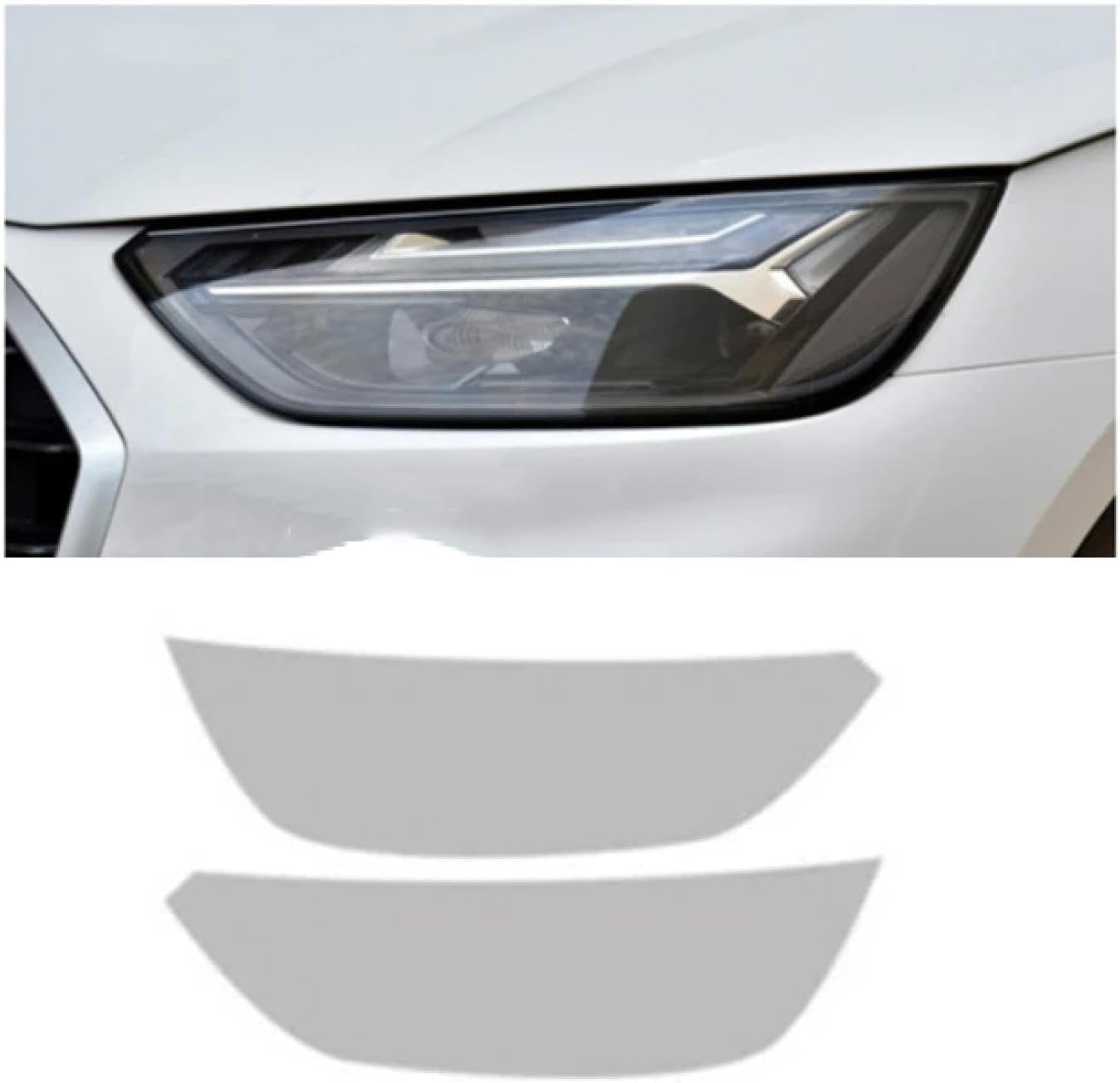 SamLng Car Front Light Film For Q5/SQ5 Facelift 2021-2024 Precut Headlight Protective Film Car Front Headlamp Protection film car Lights Film headlight anti-scratch Non-Yellowing protective film