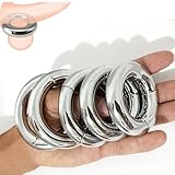 Male Penis Cock Ring Delay Head Glans Ring Stainless Steel Scrotum Ball Stretcher Weights Adult Sex Toys (Magnetic 30mm Bold)